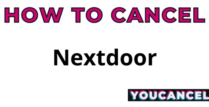 How To Cancel Nextdoor